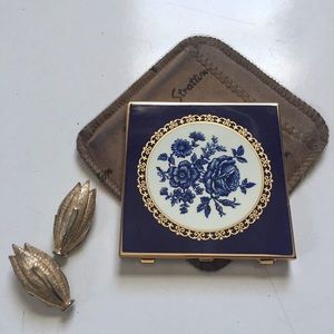 STRATTON MINI MIRROR COMPACT MADE IN ENGLAND & SAC